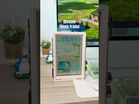 divoom times frame🤍 #gifted #tech #divoom #techaccessories #desksetup #timesframe