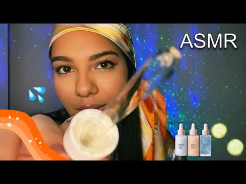 ASMR | LIMPEZA DE PELE EM VOCÊ 💦🧴