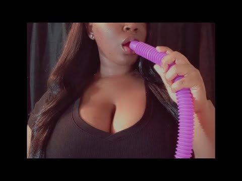 ASMR | Mouth Sounds (through a Tube)