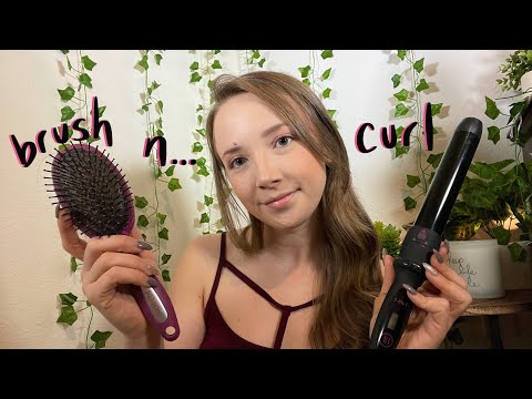 ASMR Brushing & Styling Your Hair ✨