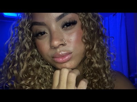 ASMR mouth sounds and lipgloss🫦💤💙