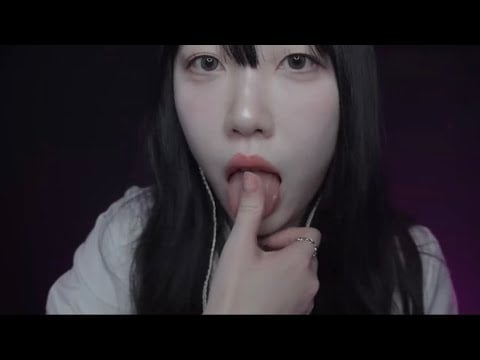 SPIT PAINTING & LENS LICKING ASMR ( Dooboo ASMR)
