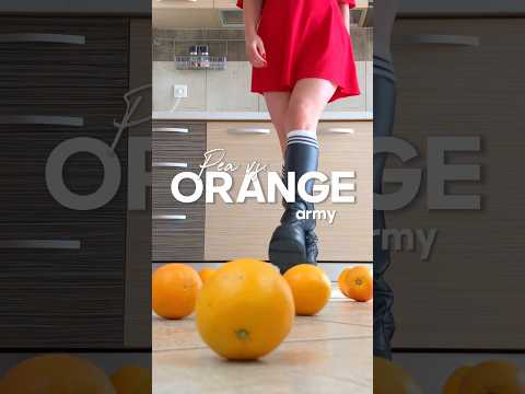Pea vs. Juicy Oranges! Boots Crushing Food! Oddly Satisfying! ASMR
