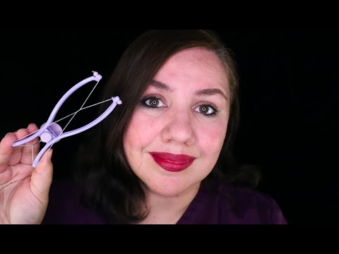 ASMR Relajante Depilacion Facial Cosquillosa Roleplay / Murmullo Latino