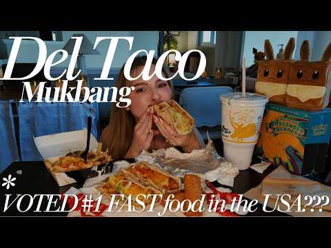 Del Taco Was Voted #1 Fast Food in California?! 🌮 FIRST TIME Trying It Mukbang