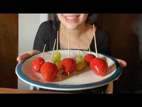 ASMR CANDIED FRUITS🍓🍇*TANGHULU*