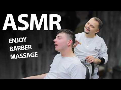 ASMR CLEAN RELIEF MASSAGE | Asmr Head Massage And Hair Play Massage In Barber Shop