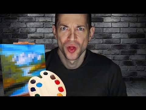 ASMR Mouth Sounds Spit Painting
