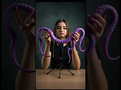 ASMR AI | DO NOT believe the texture of this TENTACLE #asmr #tentacles #girl