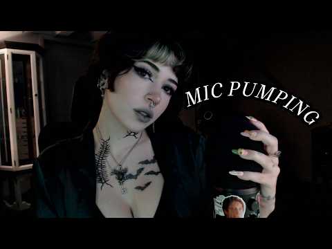 ASMR Mic Pumping & Foam Cover Swirling | Mic Scratching, Whispering