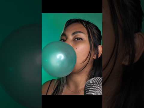 GREEN APPLE SUPER BUBBLE GUM 🍏 #youtube #asmr #candy #chewinggum #asmrvideos #asmrmouthsounds