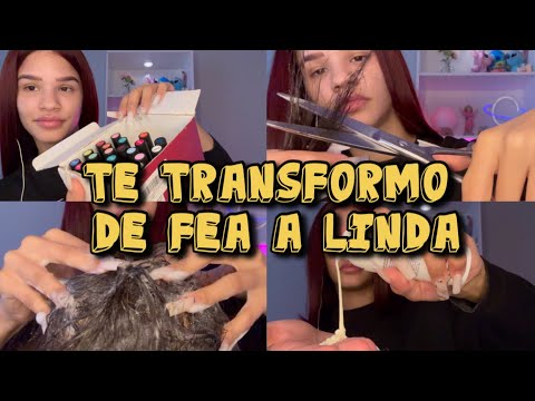 Asmr manicure, corte de pelo, lavado y skincare