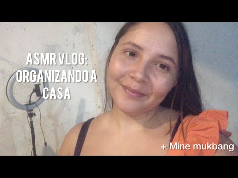 ASMR VLOG: Organizando a casa + mine mukbang