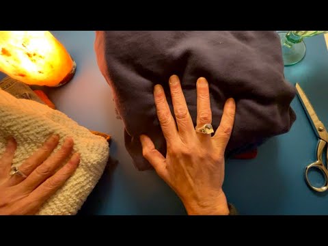 Whispered ASMR Thrift Store Clothing Haul | Folding & Cozy Fabric Sounds