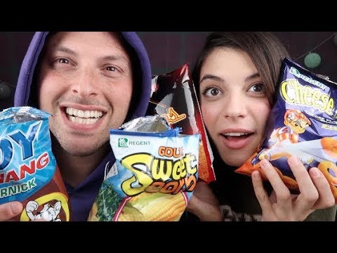 ASMR | Tasty Treats Unboxing! (Mukbang, Crinkly Packaging)