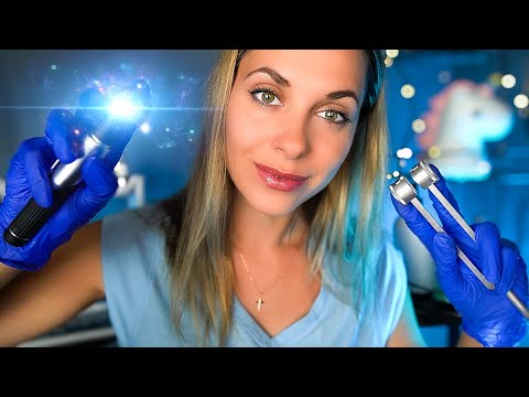 ASMR Ear Exam & Thorough Ear Cleaning 🎧 Ear to Ear, Binaural, Otoscope, Tuning Fork test