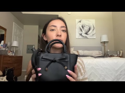 ASMR - My Purse Collection - Tapping - What’s In My Bag (soft spoken, lofi)