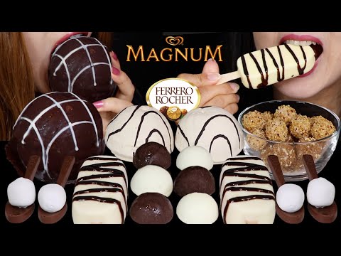 ASMR LA BOMBA GIANT CHOCOLATE GELATO BALL, BON BON ICE CREAM, ZEBRA DOME CAKES, MAGNUM ICE CREAM 먹방