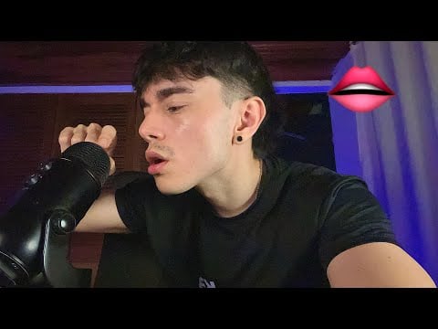 ASMR up close mouth sounds 👄  & Face Massage