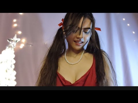 Keeping you company this Christmas ❤️🎁🎄| ASMR| kisses, lights and relaxing sounds 
