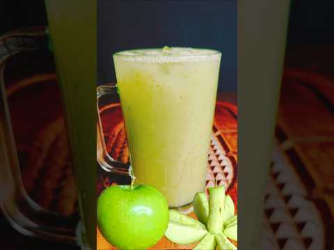 Green Apple Juice 🍏 | SKASMR #shorts #fruitjuice #recipe