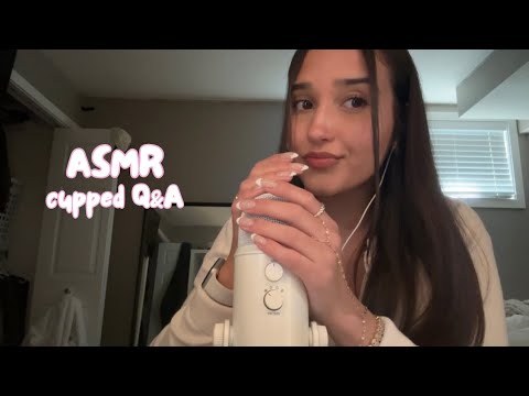 asmr - cupped Q&A 🤍