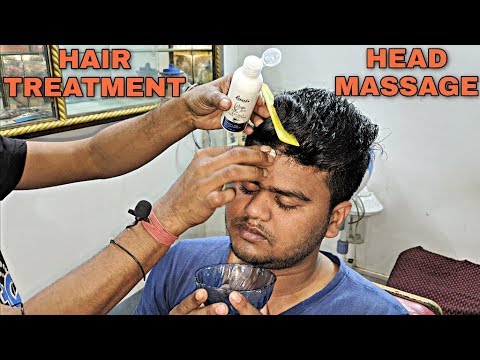 ASMR Hair treatment and head massage for Relaxing mind