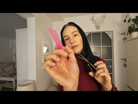 No hair hairdresser asmr