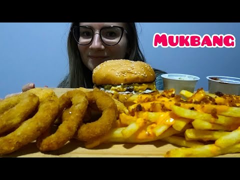 ASMR MUKBANG comendo hambúrguer #asmr #mukbang
