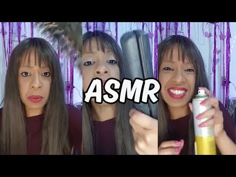 AMIGA FINALIZA SEU CABELO CACHEADO LINDO #asmrroleplay #asmrbr