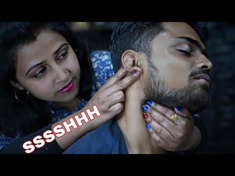 SsssHhh ASMR | Beautiful ASMR Head And Ear Massage By Lady Barber Chaitali | Scratching And Tapping