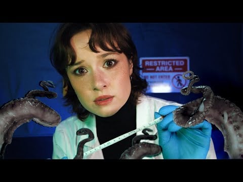 ASMR Intricately Studying You (Abyssal Creature) Measuring, Light Triggers, Soft Speaking