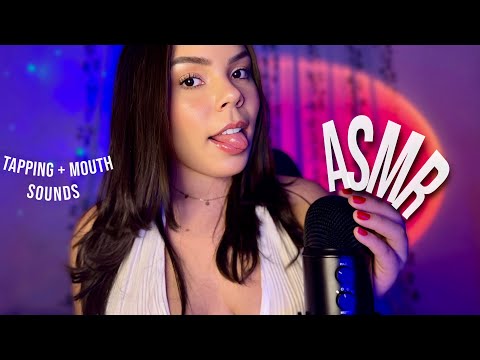 ASMR 1 HORA SONS DE BOCA TAPPING TOQUES NA TELA 👅