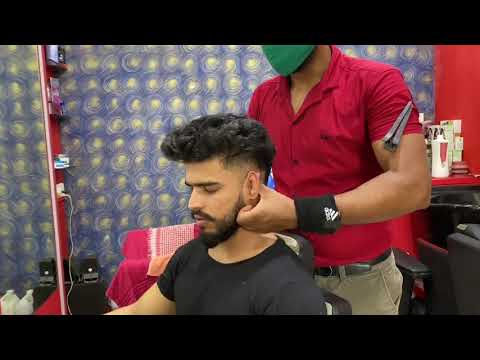 ASMR Indian Calming Head Massage + Neck, Back and Forehead By Barber Sameer ☘