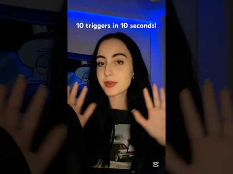 10 triggers in 10 seconds! #asmr #asmrsounds #asmrvideo #asmrtriggers #asmrsounds #sleep #dormir