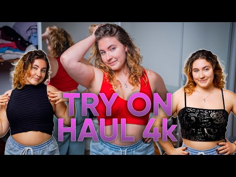 ❂ASMR❂ Try On Haul💃 Crop Tops ✨ 4K