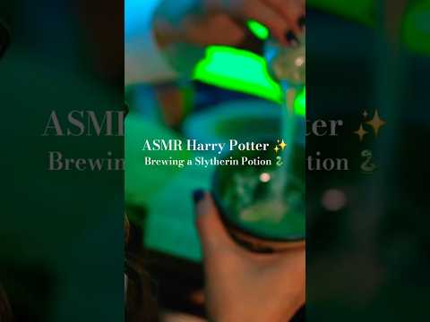 Relaxing Potion Brewing at Hogwarts 🐍✨️🧙‍♀️ #asmr #harrypotter #potionmaking #potionasmr