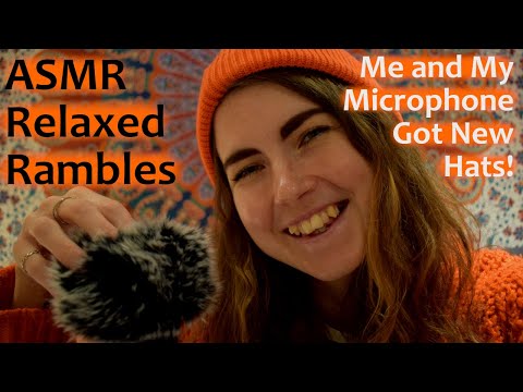 ASMR Rambles: My Microphone Got a New Fluffy Hat (Windshield)! [Head Massage]