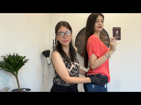 ASMR KIND TSA Pat Down & Bag Check | Real Person Full Body Search, Soft Spoken Role play