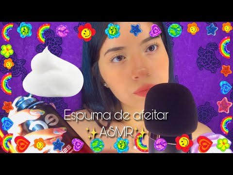 ASMR con Espuma de afeitar ☁️ | Muy relajante | Andrea ASMR 🦋