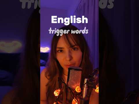 English trigger words ASMR 👄 #asmr #asmrsounds #whispering #shorts #asmrtriggers