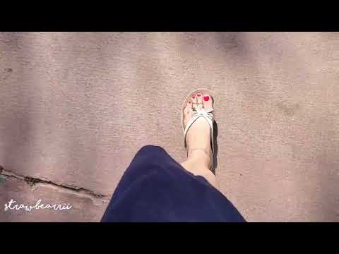 Flip Flop Walking Outdoors | ASMR