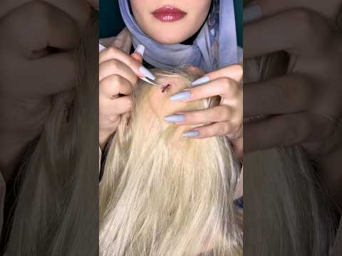 Pluck Your Bugs!! 🐜 #asmr #hair #asmrmassage #visualtingle #shorts #asmrhairplay