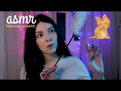 POV: eres un gato y juego contigo | Love ASMR en español