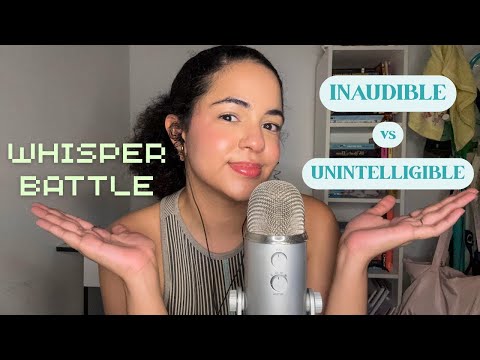 ASMR whisper battle ⚔️👾 inaudible vs unintelligible (choose your favorite!)