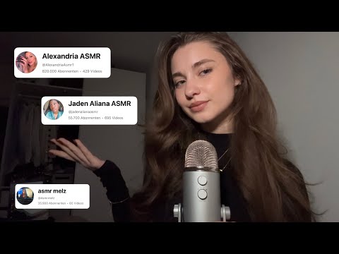 ASMR My Current Favorite ASMR Artists (clicky whisper)