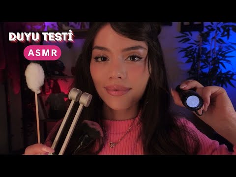 ASMR - Duyu Testi - Tat, Koku, Görüş, ve İşitsel Test Roleplay ASMR