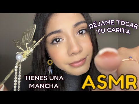 ASMR ESPAÑOL / ¿PUEDO TOCAR TU CARITA? + DÉJAME SACARTE la MANCHA + VISUALES