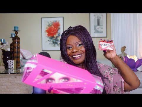 ASMR Makeup Brushes Jeffree Star | Trident Gum Chewing