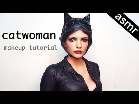 ASMR | Catwoman 😼 makeup💄 tutorial 🦹‍♀️ (whisper and soft spoken)